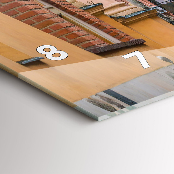 Horizontal wall clock Old Town in Warsaw