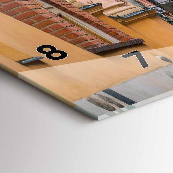 Horizontal wall clock Old Town in Warsaw