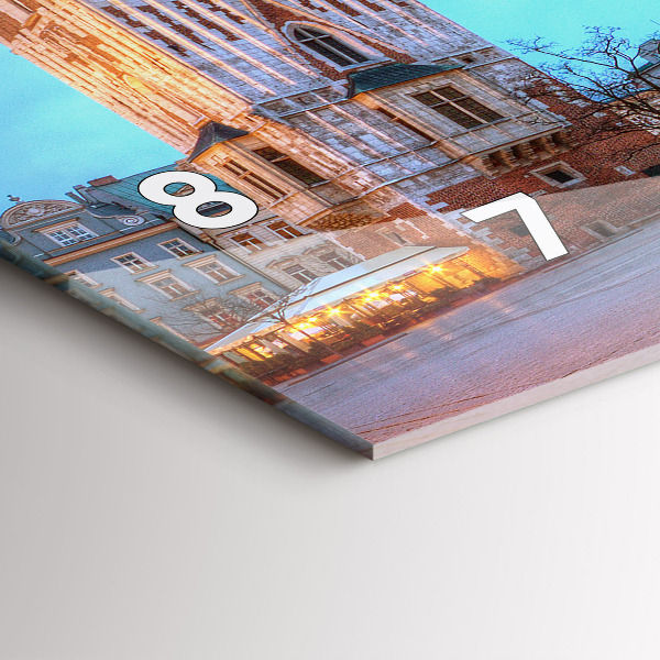 Horizontal wall clock Main Market Square in Krakow