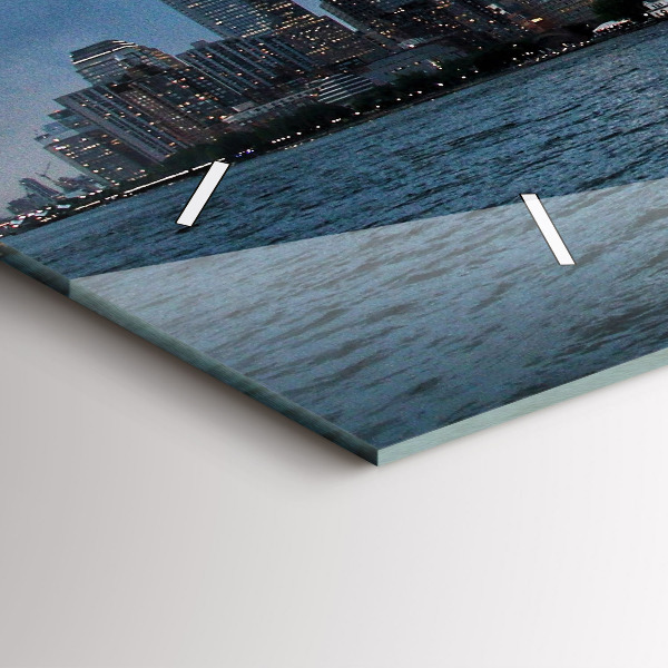 Horizontal wall clock New York City Panorama