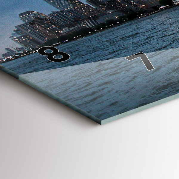Horizontal wall clock New York City Panorama