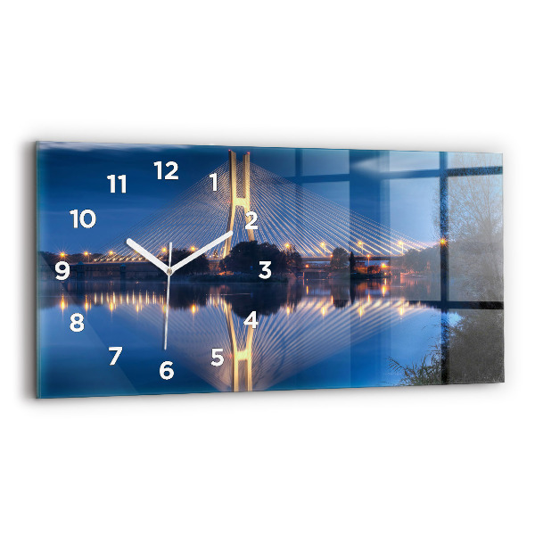 Horizontal wall clock Rędziński Bridge Wrocław