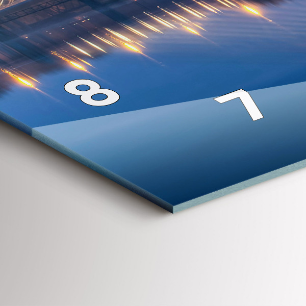 Horizontal wall clock Rędziński Bridge Wrocław