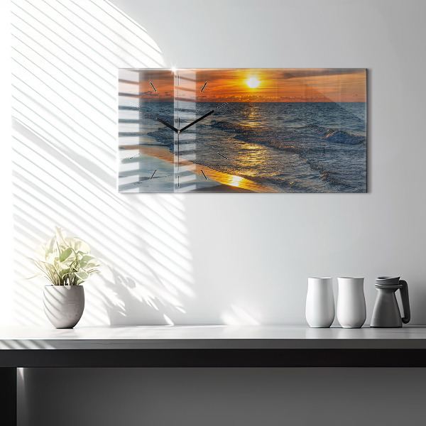 Horizontal wall clock Władysławowo Baltic Sea