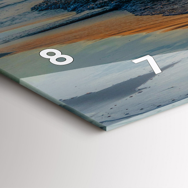 Horizontal wall clock Władysławowo Baltic Sea