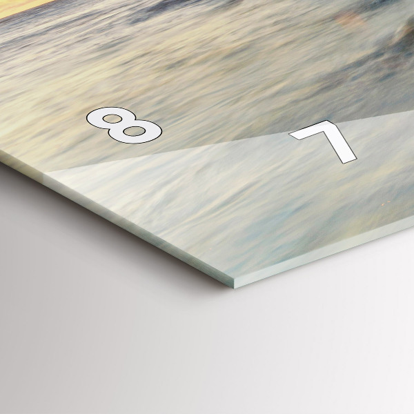 Horizontal wall clock The Lighthouse and the Baltic Sea