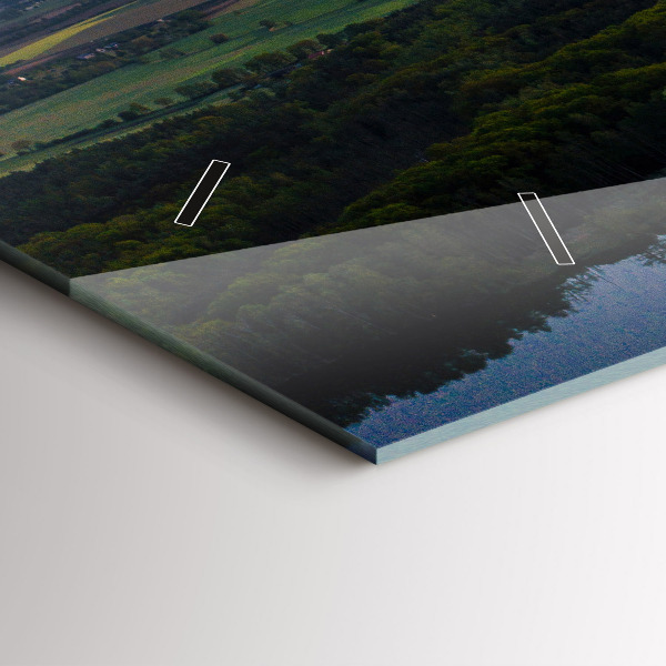 Horizontal wall clock Aerial View of the Lake