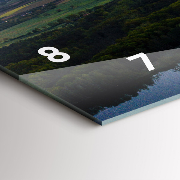 Horizontal wall clock Aerial View of the Lake