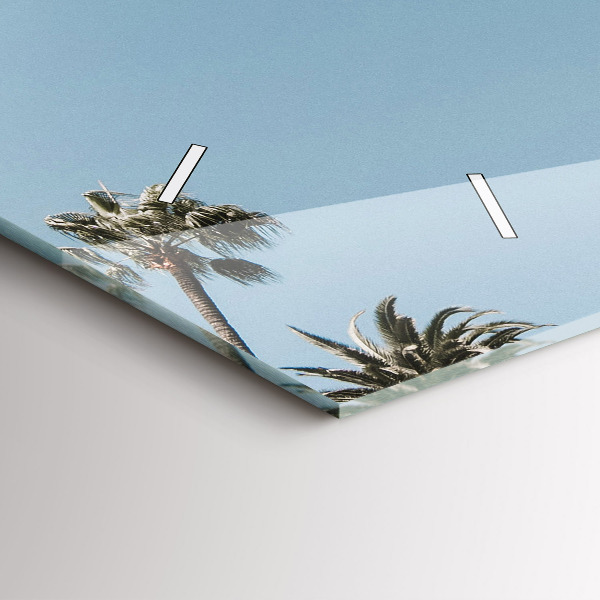 Horizontal wall clock Palm trees in Los Angeles