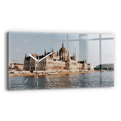 Horizontal wall clock Parliament in Budapest