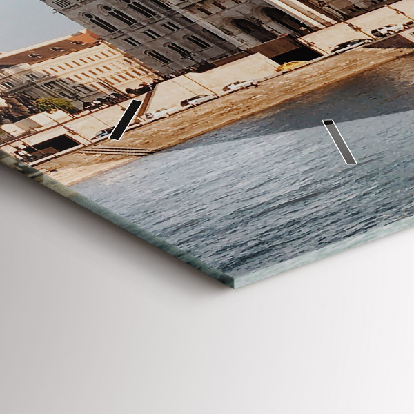 Horizontal wall clock Parliament in Budapest