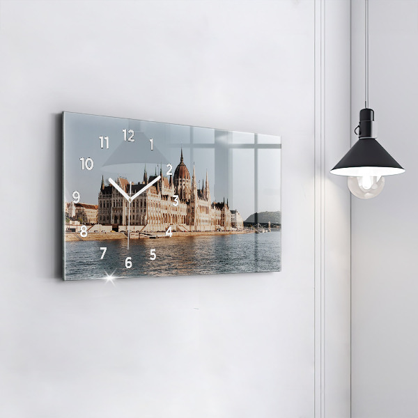 Horizontal wall clock Parliament in Budapest