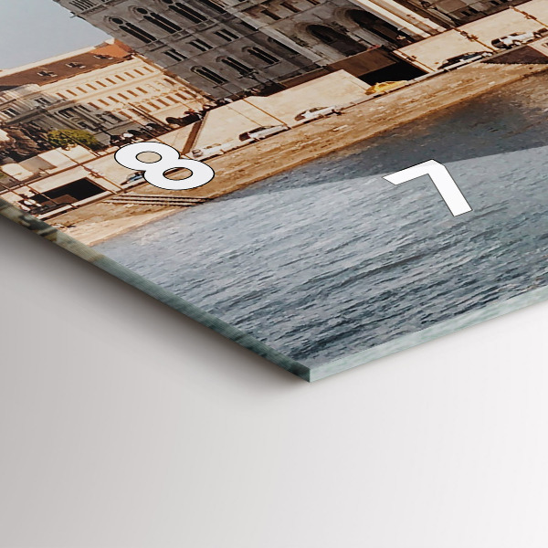 Horizontal wall clock Parliament in Budapest