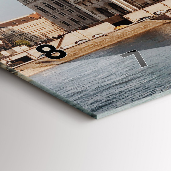 Horizontal wall clock Parliament in Budapest