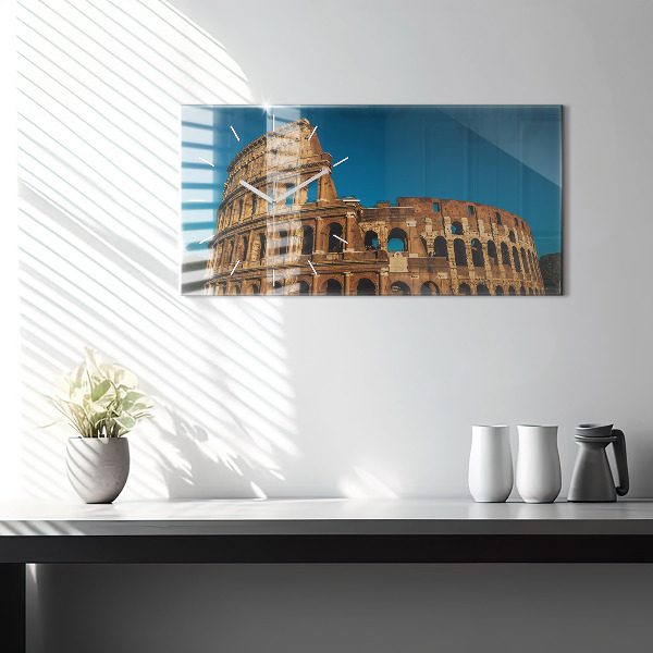 Horizontal wall clock The Colosseum in Italy