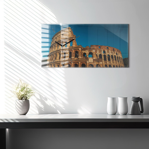 Horizontal wall clock The Colosseum in Italy