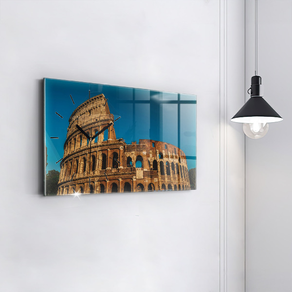 Horizontal wall clock The Colosseum in Italy
