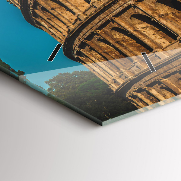 Horizontal wall clock The Colosseum in Italy