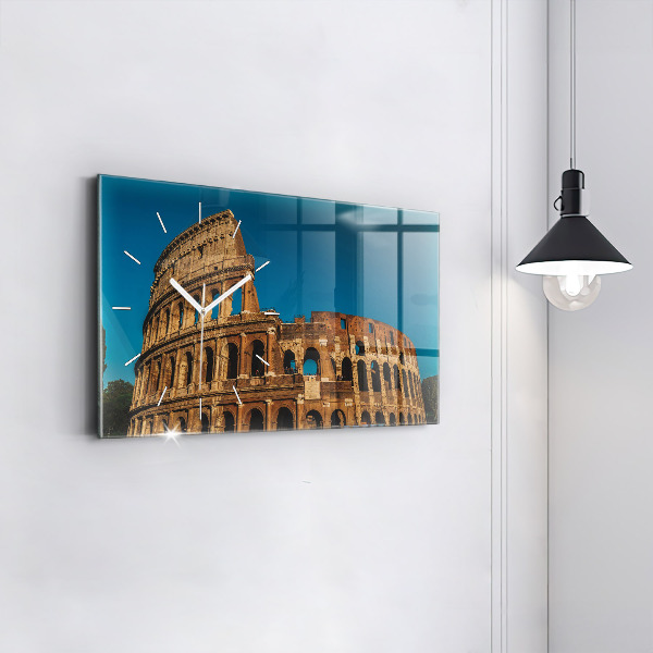 Horizontal wall clock The Colosseum in Italy