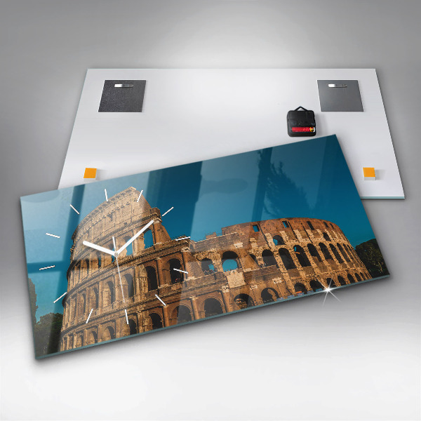 Horizontal wall clock The Colosseum in Italy