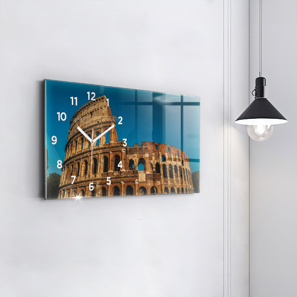 Horizontal wall clock The Colosseum in Italy