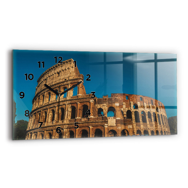 Horizontal wall clock The Colosseum in Italy