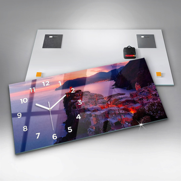 Horizontal wall clock The inscription Memories