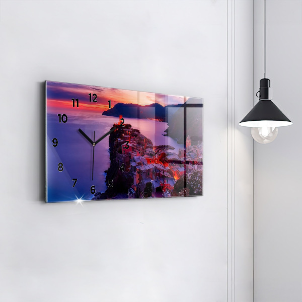 Horizontal wall clock The inscription Memories