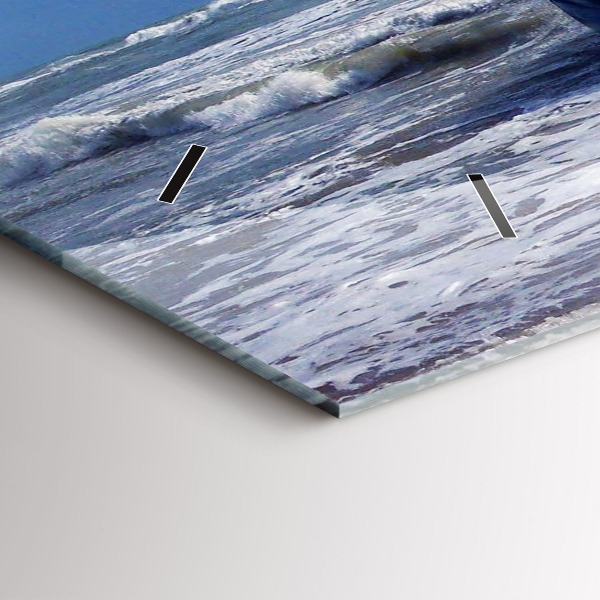 Horizontal wall clock Sunken watercraft