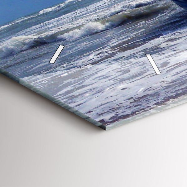 Horizontal wall clock Sunken watercraft