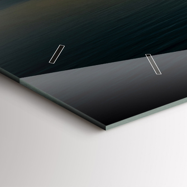 Horizontal wall clock Landscape at sunrise