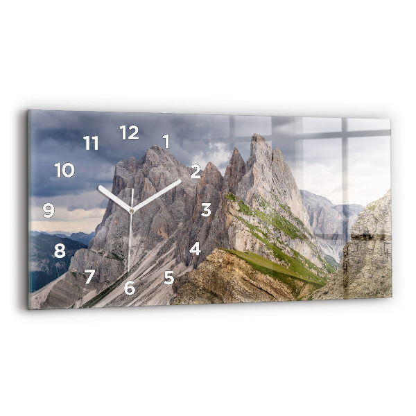 Horizontal wall clock Rocky Mountains