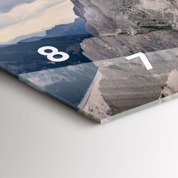 Horizontal wall clock Rocky Mountains