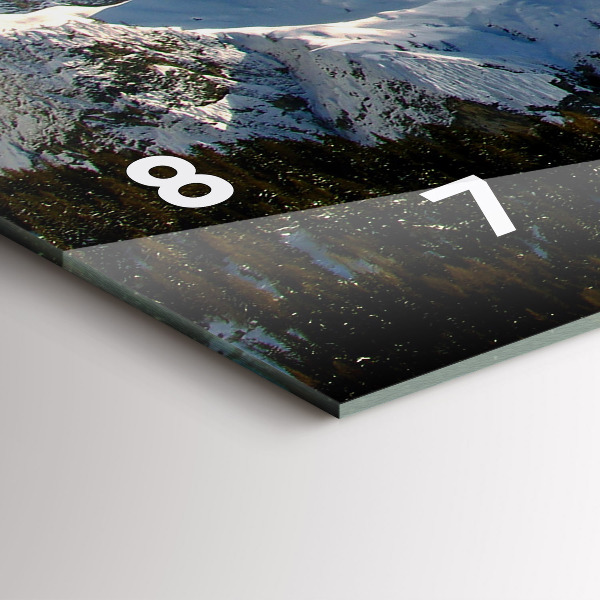 Horizontal wall clock Mountains Under Blue Sky