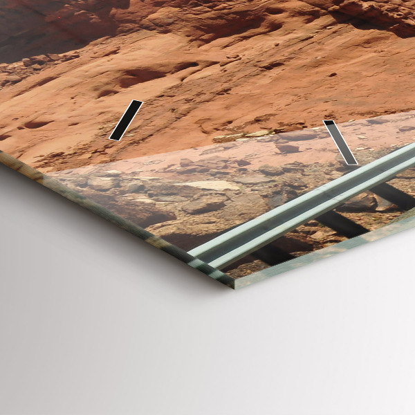 Horizontal wall clock Route 66 in the US