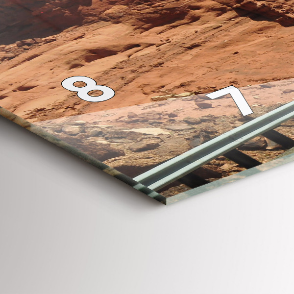 Horizontal wall clock Route 66 in the US