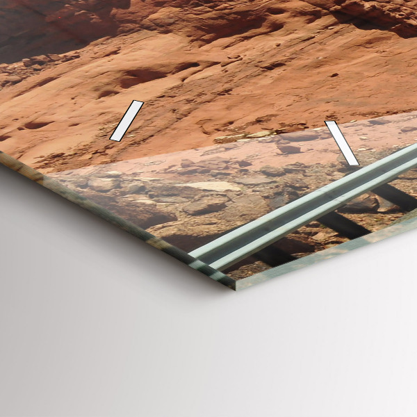 Horizontal wall clock Route 66 in the US