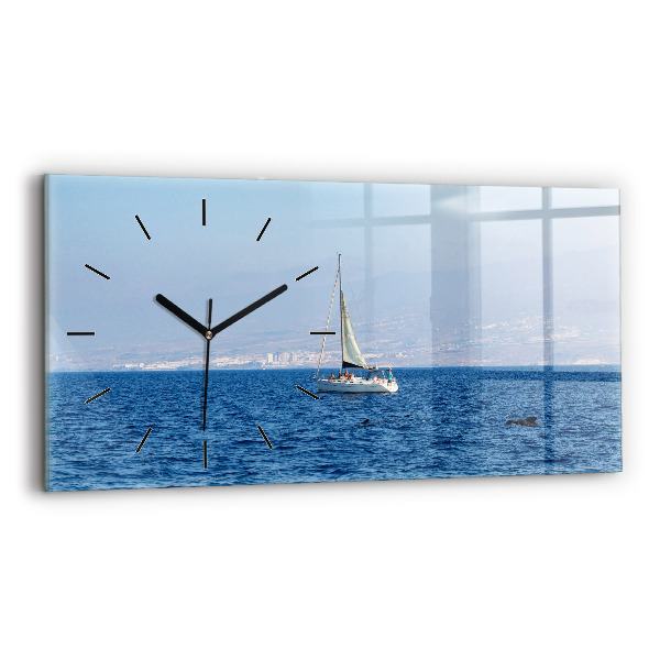 Horizontal wall clock Yacht in Tenerife