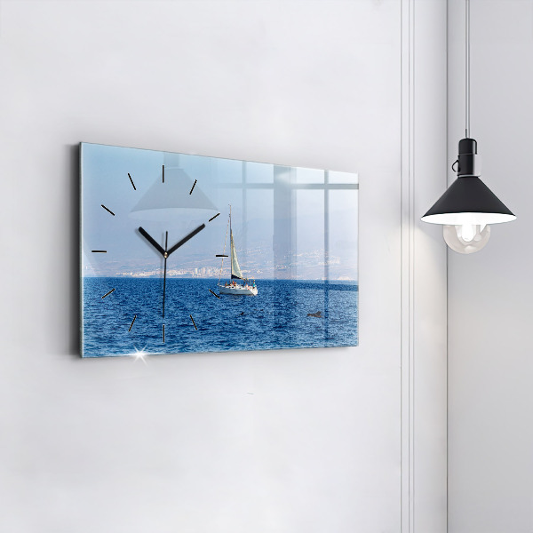 Horizontal wall clock Yacht in Tenerife