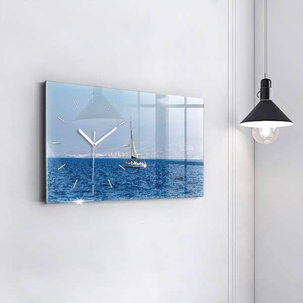 Horizontal wall clock Yacht in Tenerife