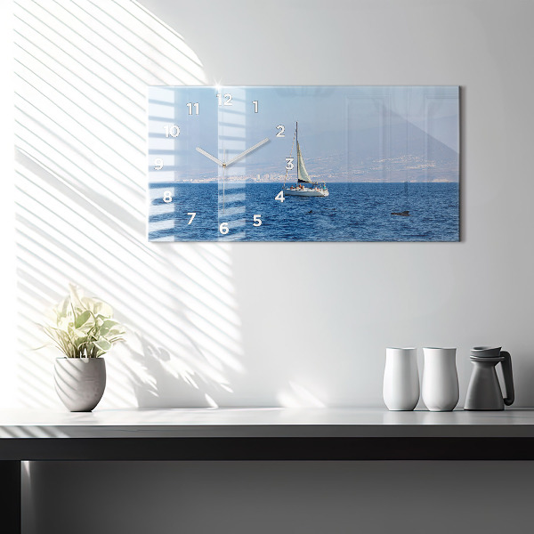 Horizontal wall clock Yacht in Tenerife