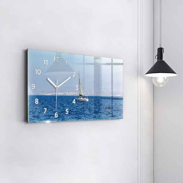 Horizontal wall clock Yacht in Tenerife