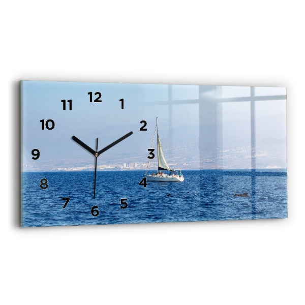 Horizontal wall clock Yacht in Tenerife