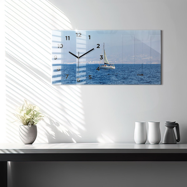 Horizontal wall clock Yacht in Tenerife