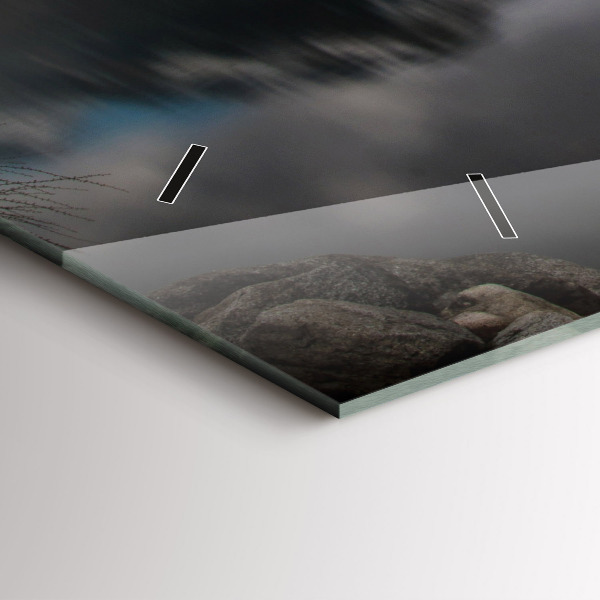 Horizontal wall clock High Tatras in Slovakia