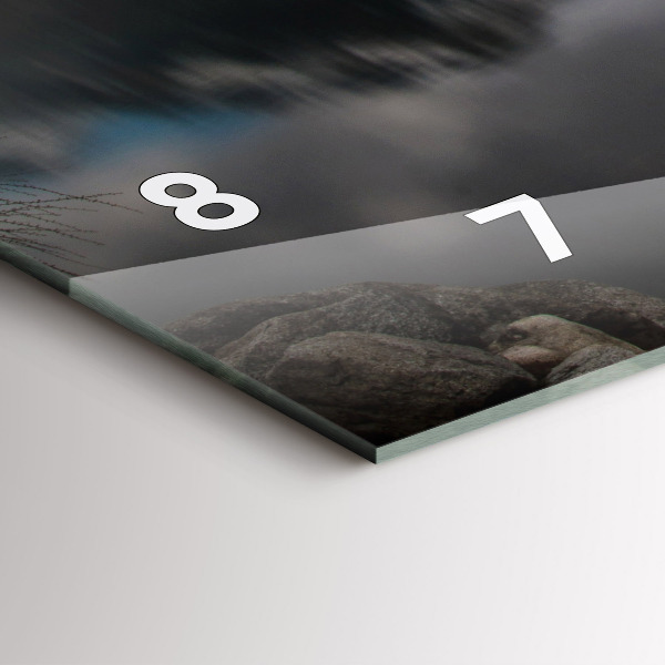 Horizontal wall clock High Tatras in Slovakia