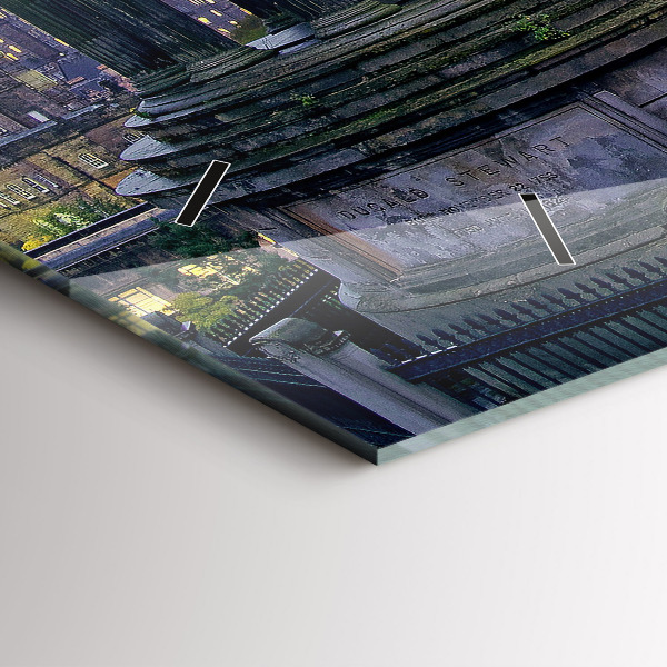 Horizontal wall clock Edinburgh from Calton Hill