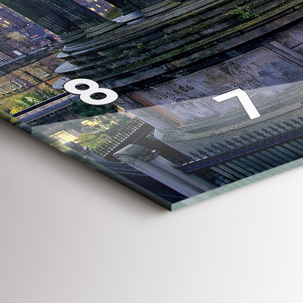 Horizontal wall clock Edinburgh from Calton Hill