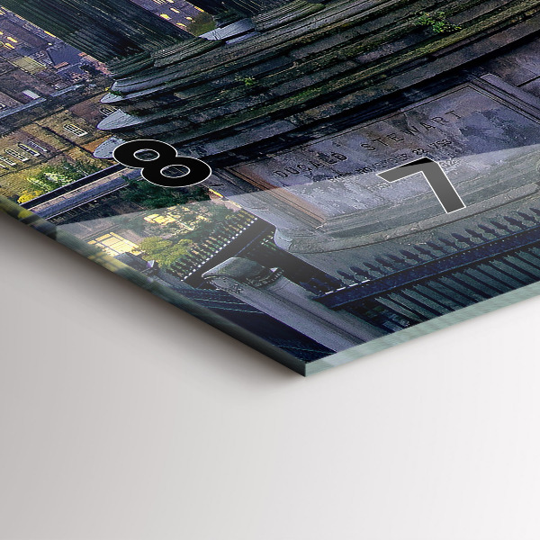 Horizontal wall clock Edinburgh from Calton Hill