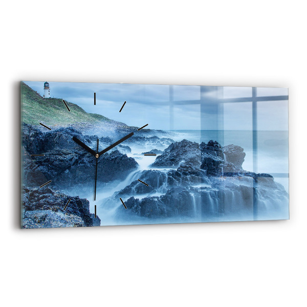 Horizontal wall clock Lighthouse
